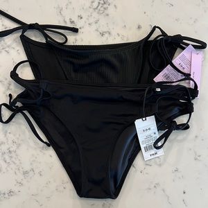 Wild Fable black bikini bottoms. Size S (4-6). NEW WITH TAGS! Quantity of 2.